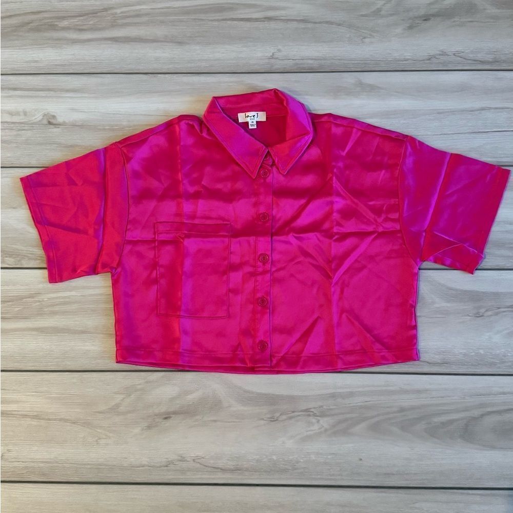 Love J USA Shirt Pink Medium NWT IN PACKAGE